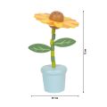 small foot Quetschfigur aus Holz, tanzende Blumen, 1 Stück.